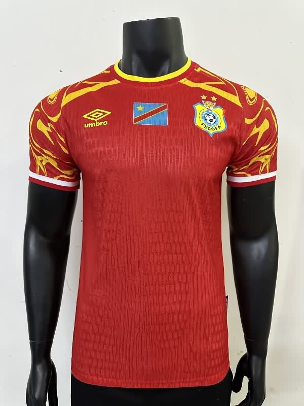 Thailand Quality(AAA) 2026 Congo Red Soccer Jersey (Player)