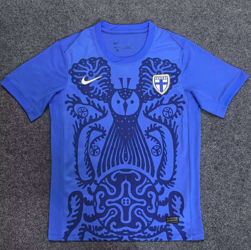 Thailand Quality(AAA) 2025 Finland Away Soccer Jersey