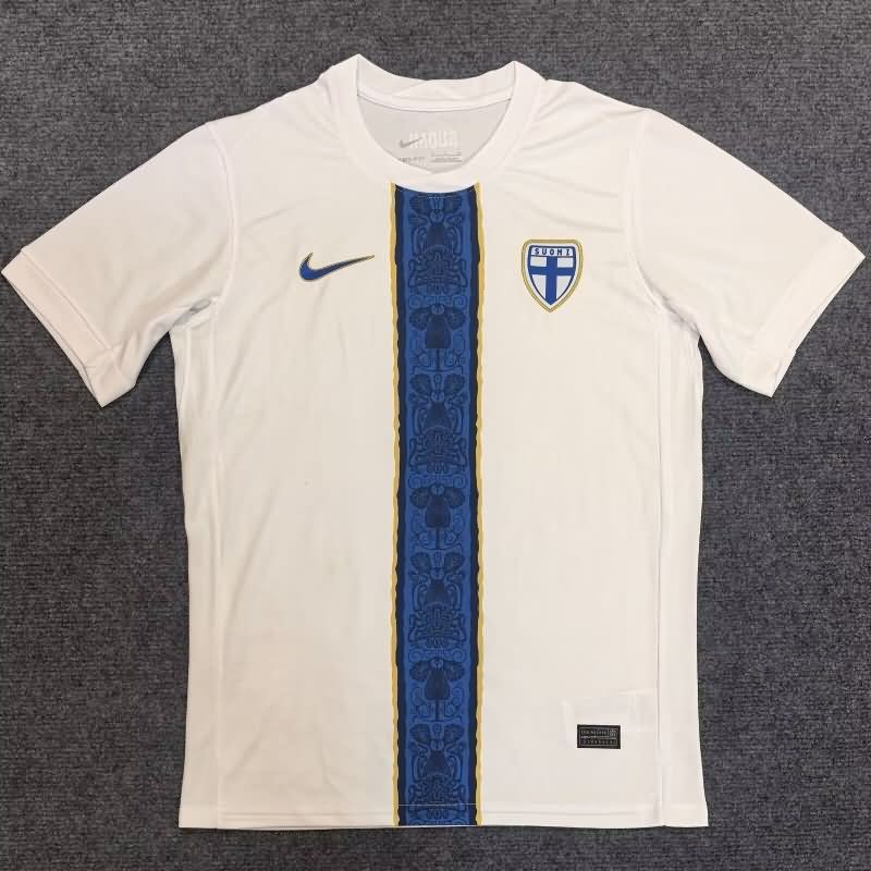 Thailand Quality(AAA) 2025 Finland Home Soccer Jersey