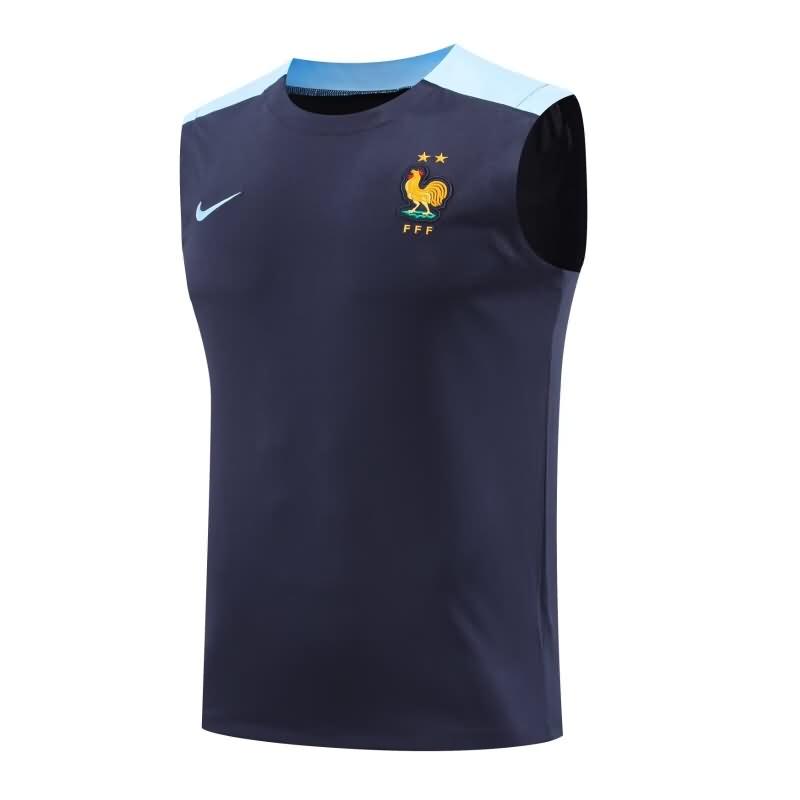 Thailand Quality(AAA) 2024 France Training Vest Soccer Jersey