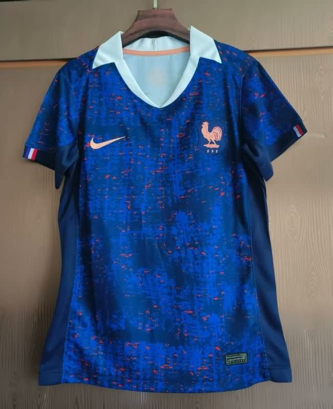 Thailand Quality(AAA) 2025 France Home Women Soccer Jersey
