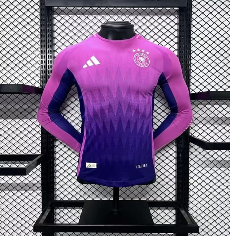 Thailand Quality(AAA) 2024 Germany Away Long Sleeve Soccer Jersey (Player)