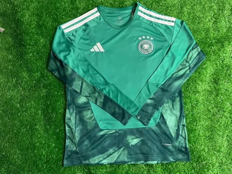 Thailand Quality(AAA) 2026 Germany World Cup Goalkeeper Green Long Sleeve Soccer Jersey