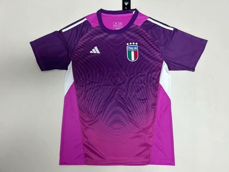 Thailand Quality(AAA) 2025 Italy Goalkeeper Purple Soccer Jersey