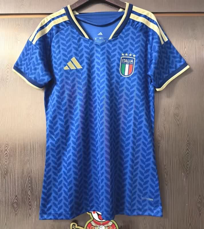 Thailand Quality(AAA) 2026 Italy World Cup Home Women Soccer Jersey