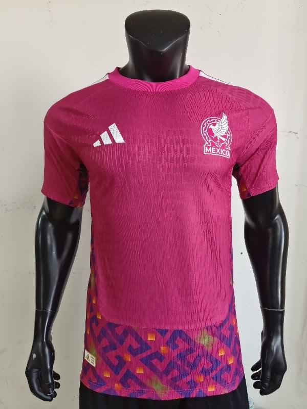 Thailand Quality(AAA) 2025 Mexico Goalkeeper Pink Soccer Jersey (Player)