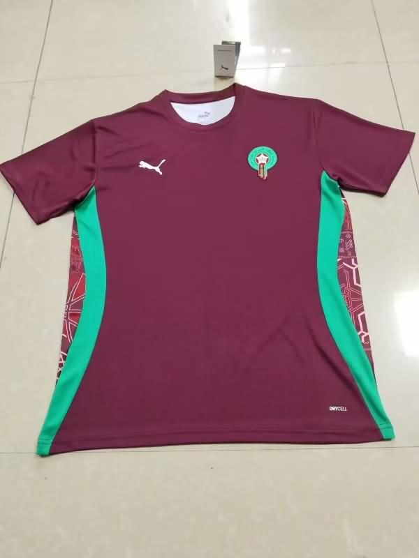 Thailand Quality(AAA) 2025 Morocco Training Soccer Jersey