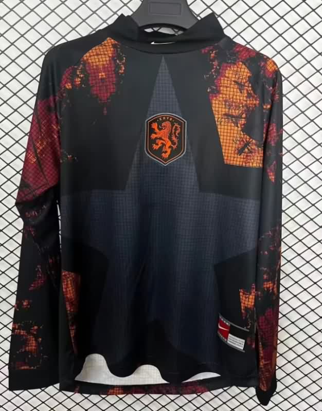Thailand Quality(AAA) 2026 Netherlands Goalkeeper Long Sleeve Soccer Jersey