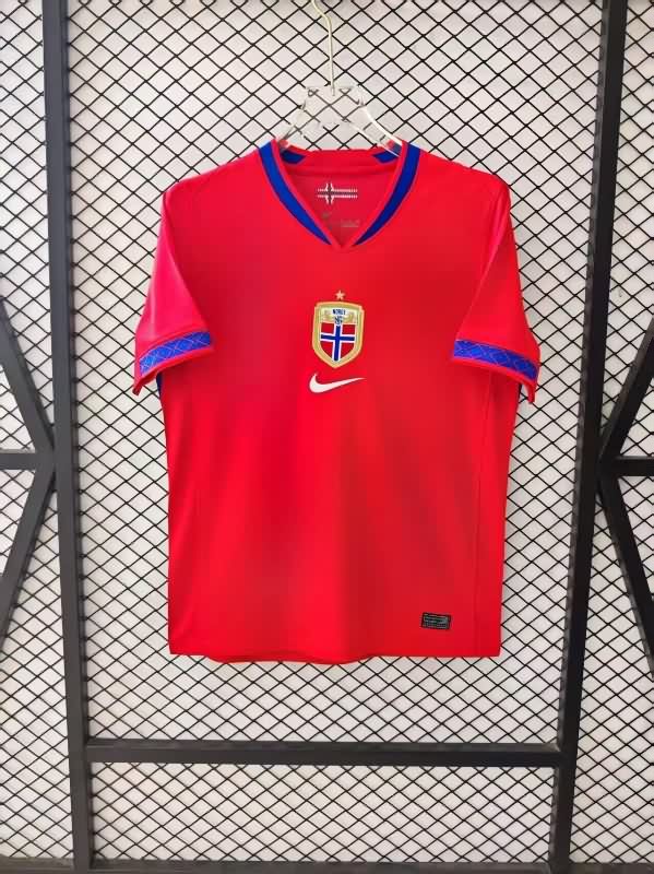 Thailand Quality(AAA) 2025 Norway Home Soccer Jersey