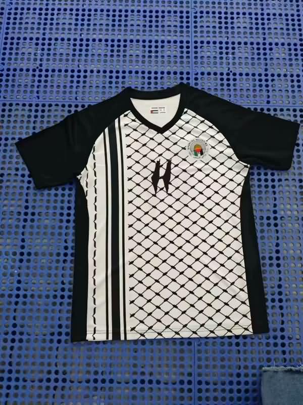 Thailand Quality(AAA) 2024 Palestine White Soccer Jersey