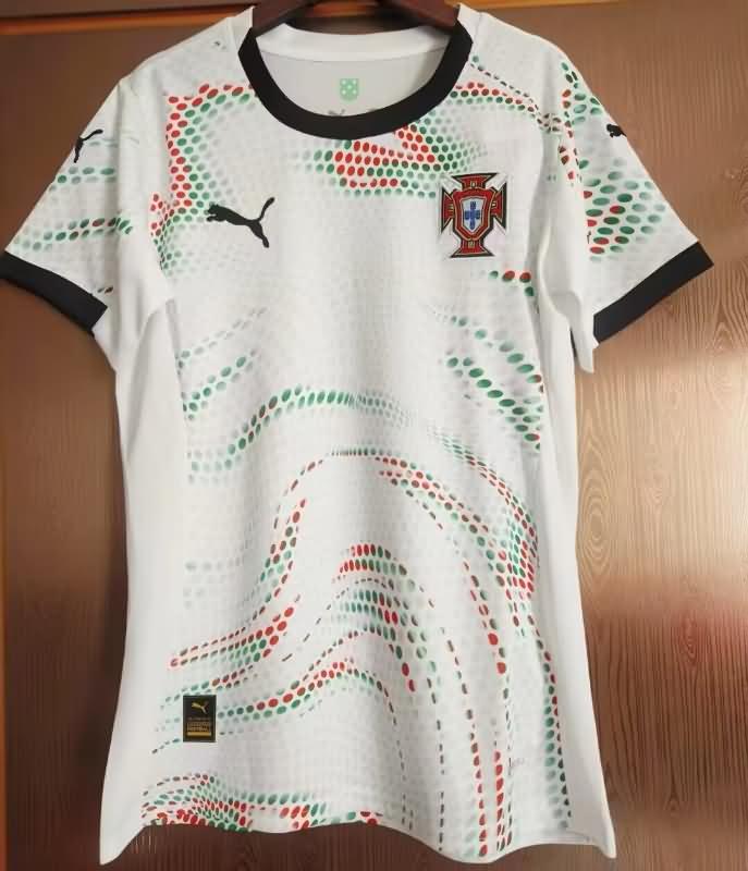 Thailand Quality(AAA) 2025 Portugal Away Women Soccer Jersey