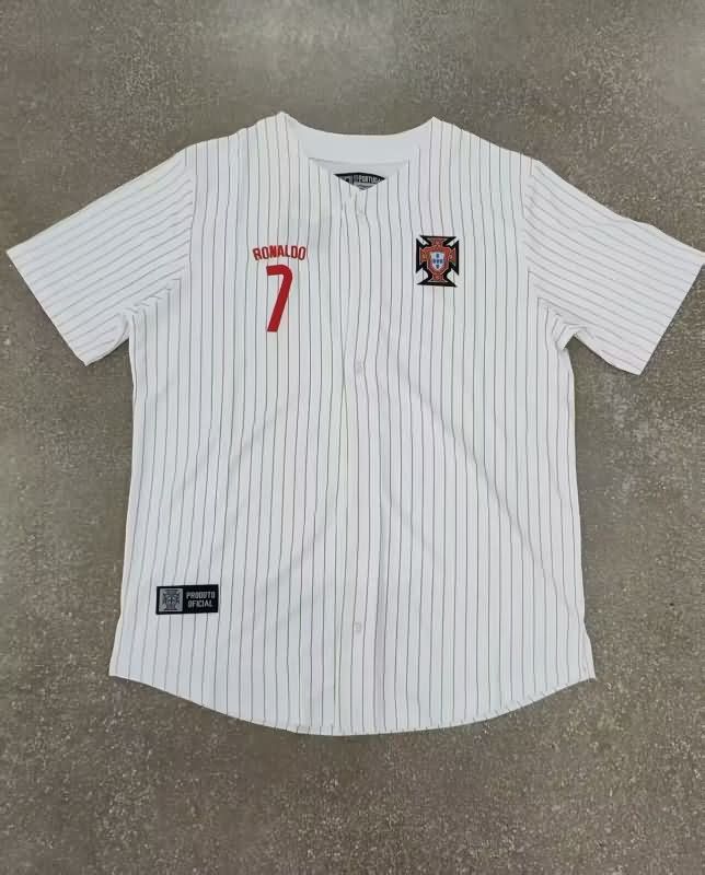 Thailand Quality(AAA) 2025 Portugal White Baseball Jersey