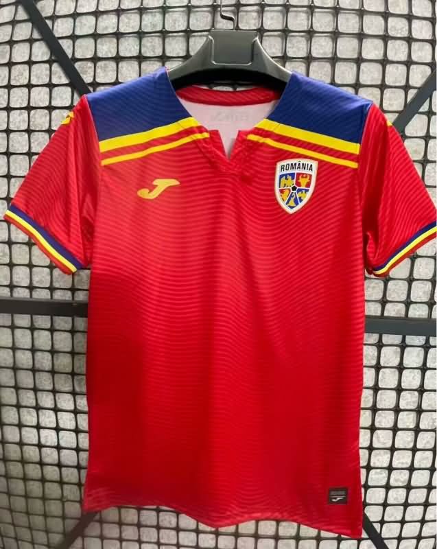 Thailand Quality(AAA) 2025 Romania Away Soccer Jersey