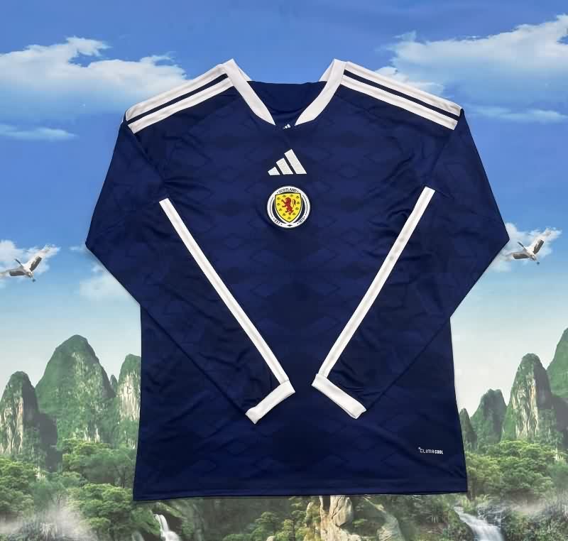 Thailand Quality(AAA) 2026 Scotland Home Long Sleeve Soccer Jersey