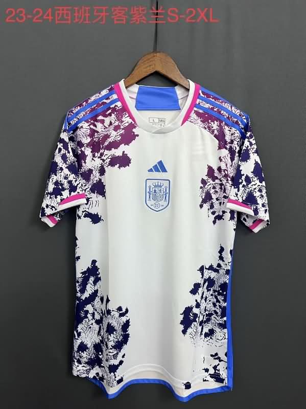 Thailand Quality(AAA) 2023 Spain Away Soccer Jersey