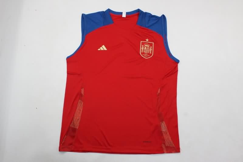 Thailand Quality(AAA) 2024 Spain Training Vest Soccer Jersey 02