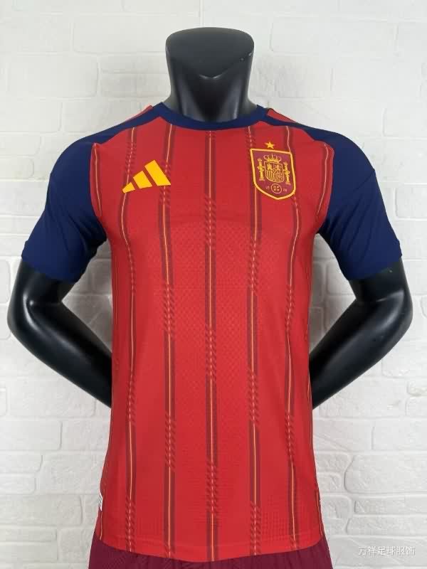 Thailand Quality(AAA) 25/26 Spain Home Soccer Jersey (Player)