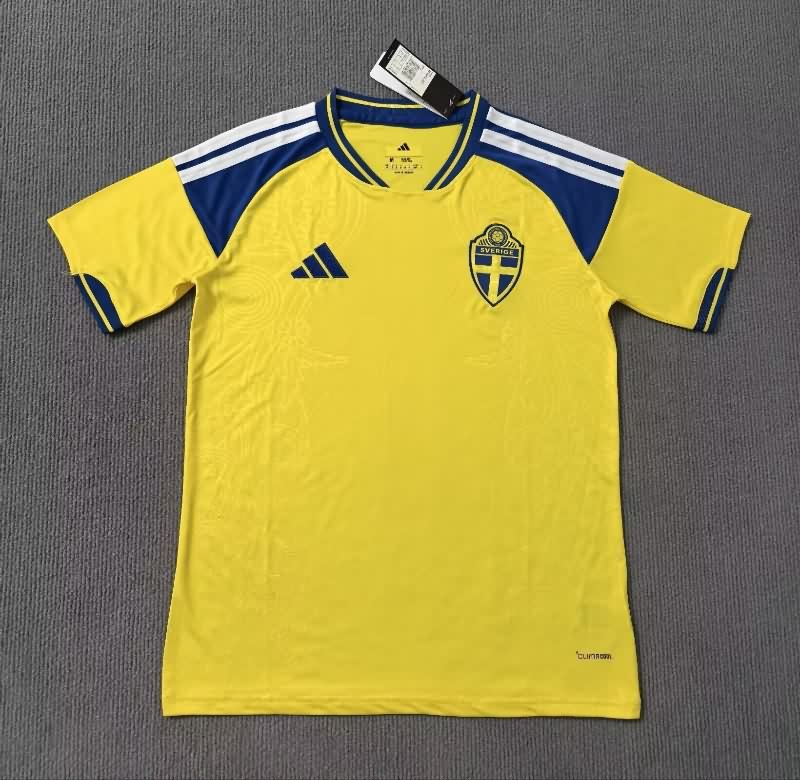 Thailand Quality(AAA) 2026 Sweden Home Soccer Jersey