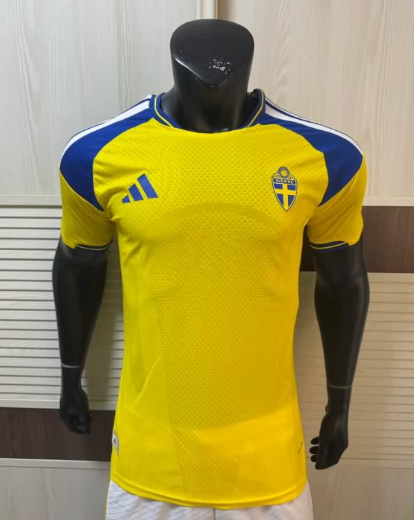 Thailand Quality(AAA) 2026 Sweden Home Soccer Jersey (Player)