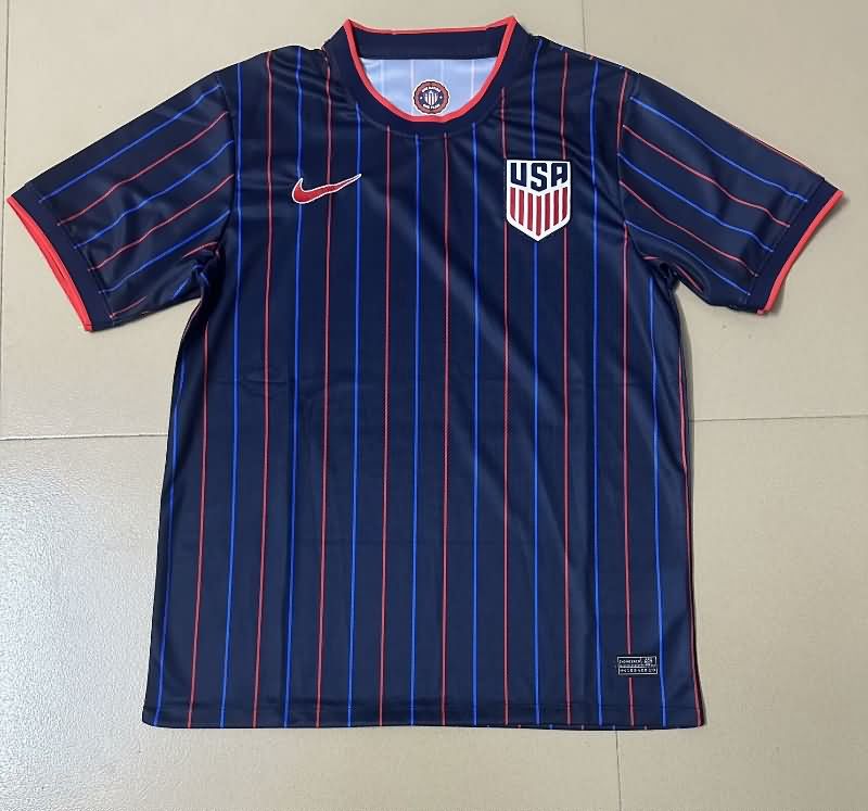 Thailand Quality(AAA) 2025 USA Away Soccer Jersey