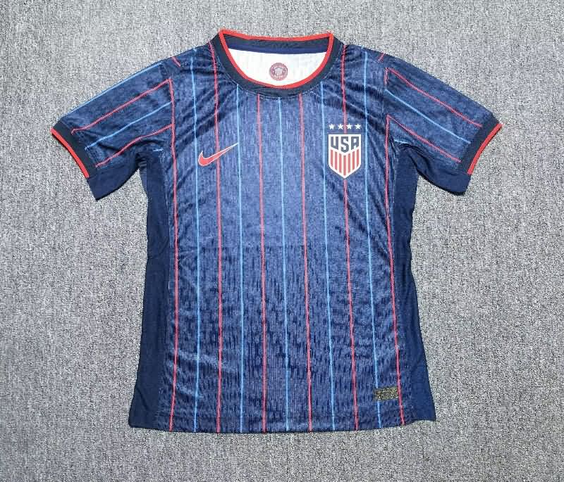 Thailand Quality(AAA) 2025 USA Away Soccer Jersey (Player)