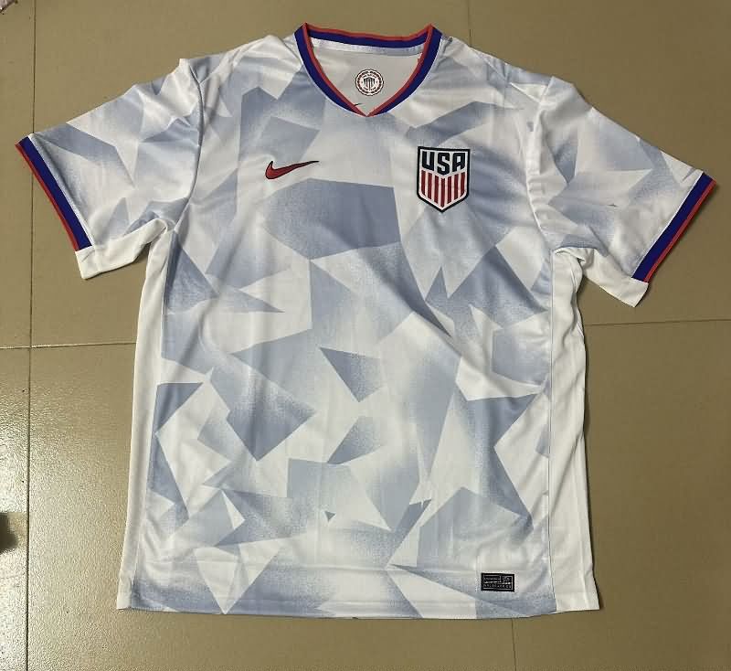 Thailand Quality(AAA) 2025 USA Home Soccer Jersey