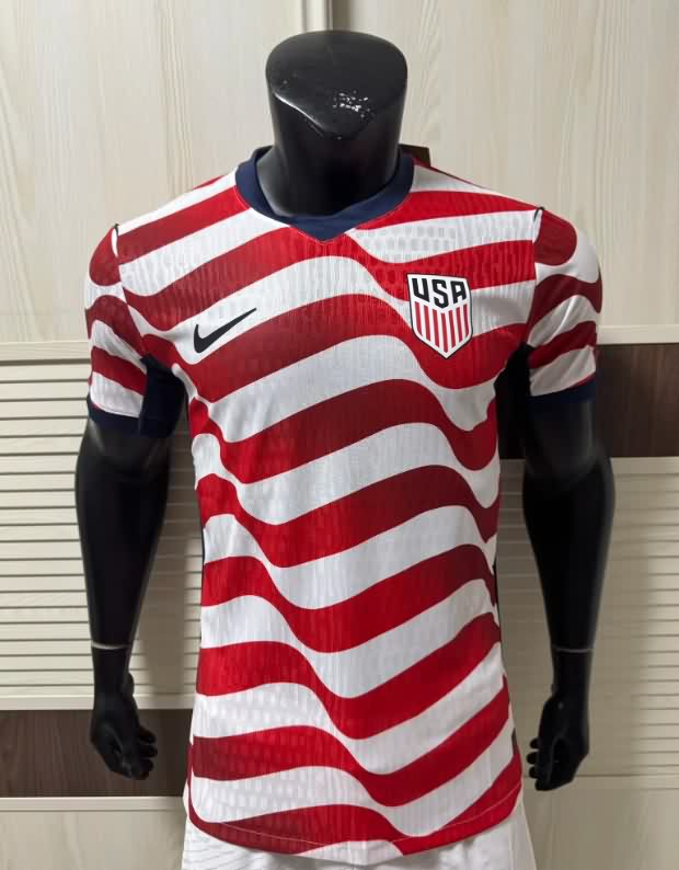 Thailand Quality(AAA) 2026 USA Home Soccer Jersey (Player)