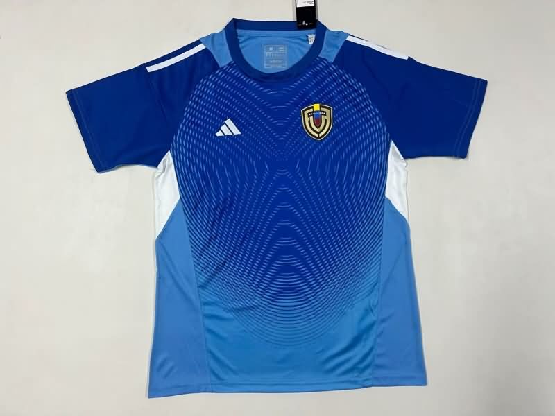 Thailand Quality(AAA) 2025 Venezuela Goalkeeper Blue Soccer Jersey