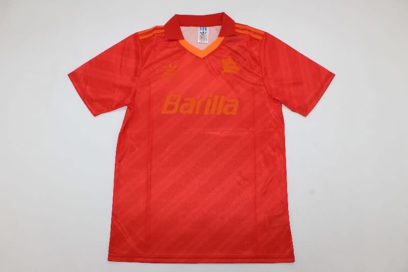 Thailand Quality(AAA) 1992/94 AS Roma Home Retro Soccer Jersey 02