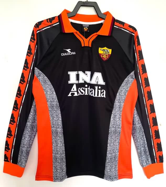 Thailand Quality(AAA) 1998/99 AS Roma Third Long Sleeve Retro Soccer Jersey
