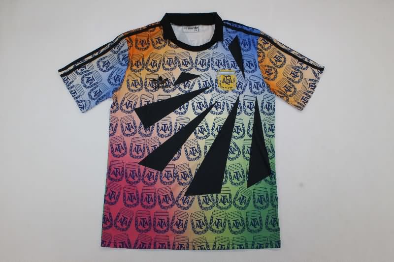 Thailand Quality(AAA) 1993 Argentina Goalkeeper Retro Soccer Jersey