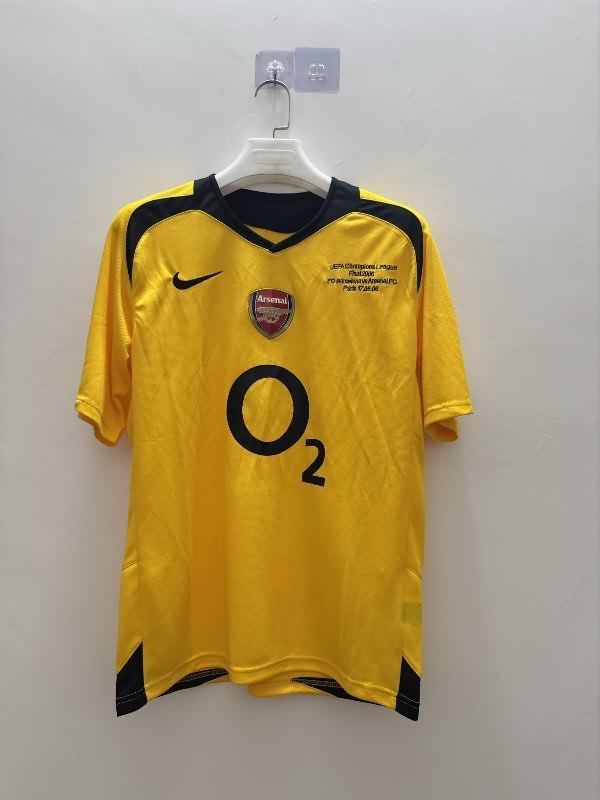 Thailand Quality(AAA) 2005/06 Arsenal Away Final Retro Soccer Jersey