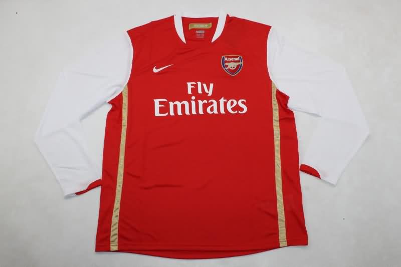 Thailand Quality(AAA) 2006/07 Arsenal Home Long Sleeve Retro Soccer Jersey