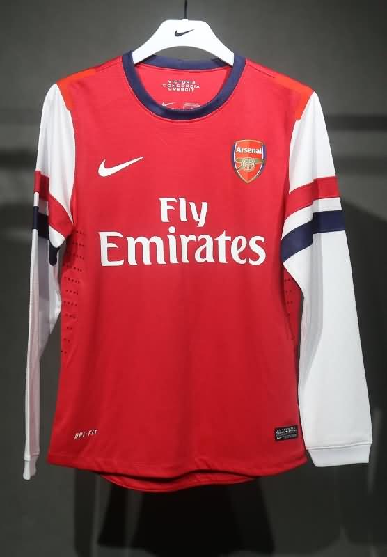 Thailand Quality(AAA) 2012/13 Arsenal Home Long Retro Soccer Jersey (Player)