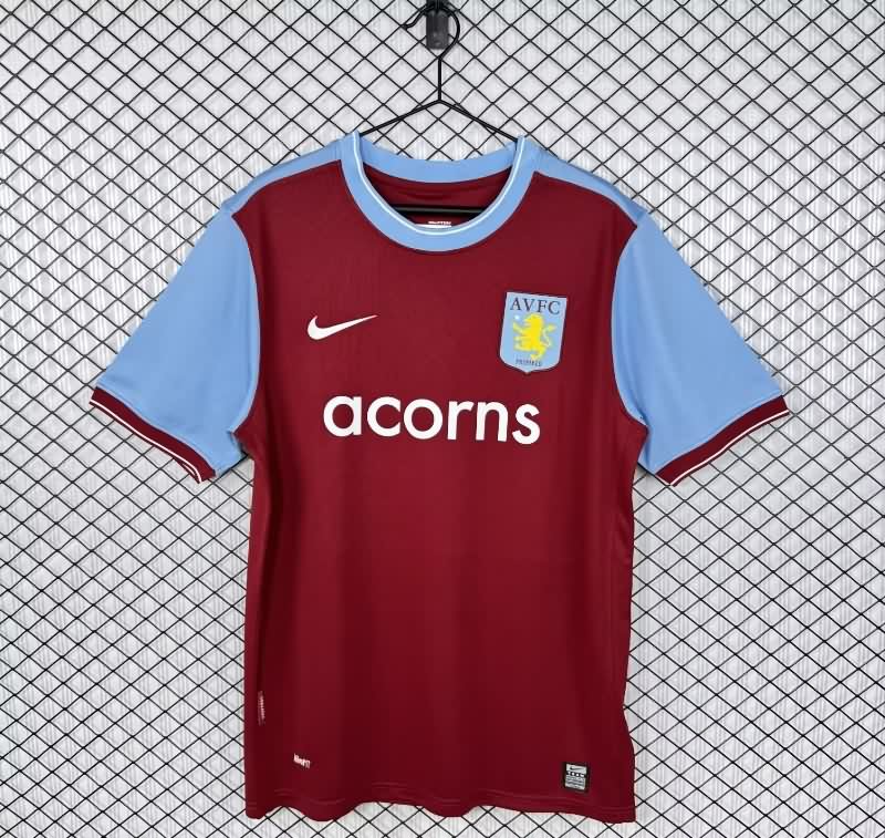 Thailand Quality(AAA) 2009/10 Aston Villa Home Retro Soccer Jersey