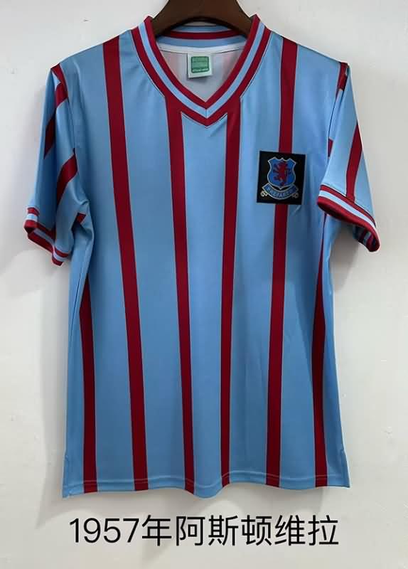 Thailand Quality(AAA) 1956/57 Aston Villa Away Retro Soccer Jersey