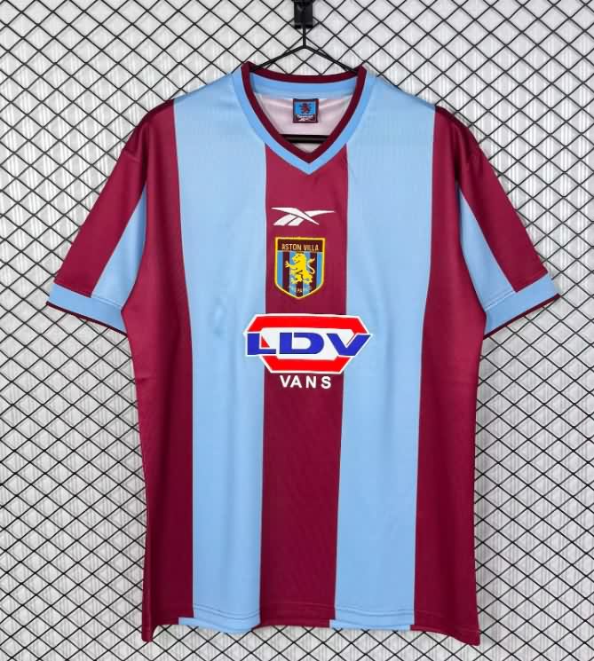 Thailand Quality(AAA) 1999/00 Aston Villa Home Retro Soccer Jersey
