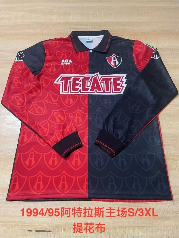 Thailand Quality(AAA) 1994/95 Atlas Home Retro Long Sleeve Soccer Jersey