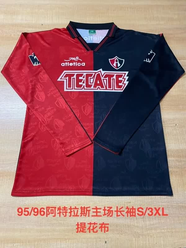 Thailand Quality(AAA) 1995/96 Atlas Home Retro Long Sleeve Soccer Jersey