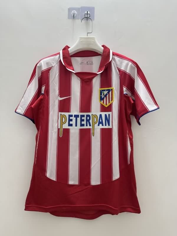 Thailand Quality(AAA) 2003/04 Atletico Madrid Home Retro Soccer Jersey
