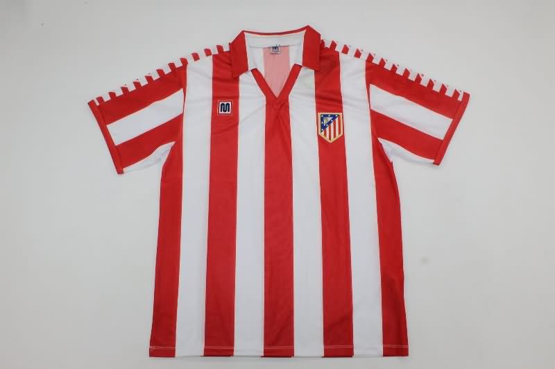 Thailand Quality(AAA) 1982/83 Atletico Madrid Home Retro Soccer Jersey