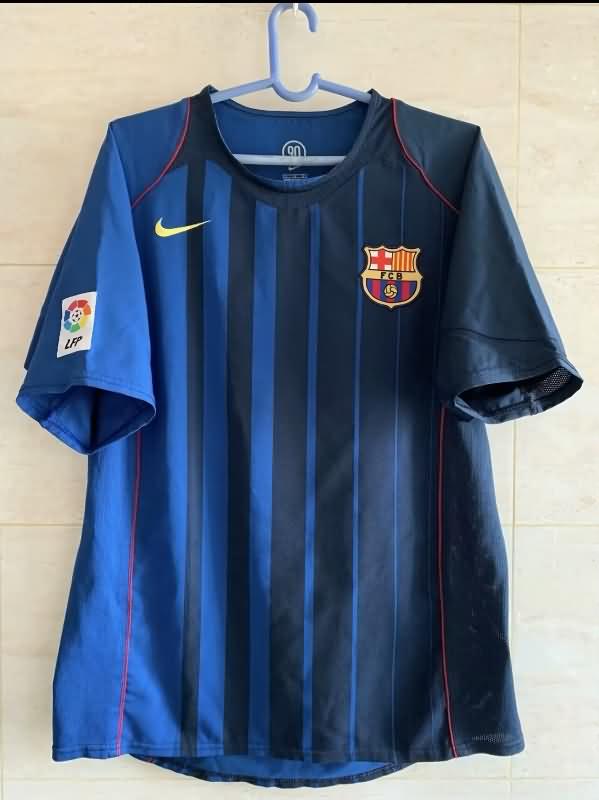 Thailand Quality(AAA) 2004/05 Barcelona Away Retro Soccer Jersey