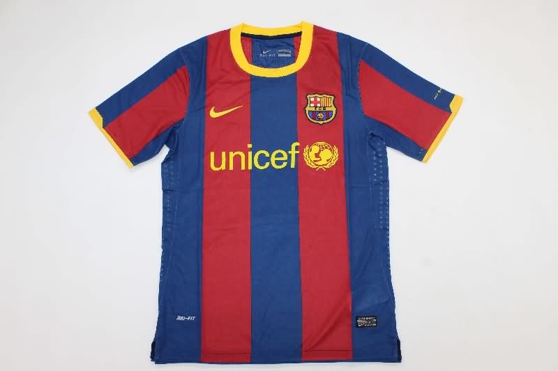 Thailand Quality(AAA) 2010/11 Barcelona Home Retro Soccer Jersey (Player)