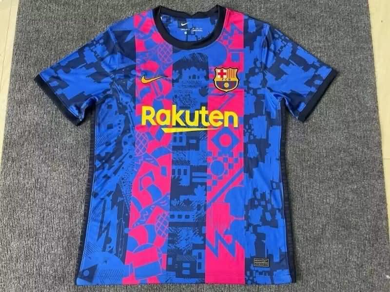 Thailand Quality(AAA) 2021/22 Barcelona Third Retro Soccer Jersey