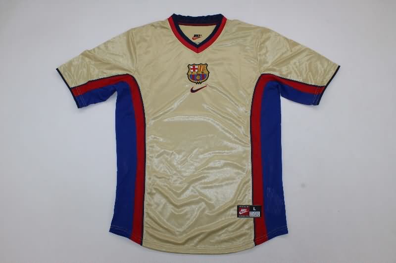 Thailand Quality(AAA) 1998/2001 Barcelona Away Retro Soccer Jersey