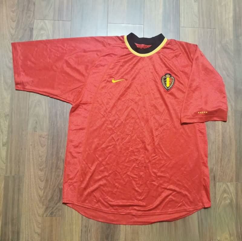 Thailand Quality(AAA) 2000 Belgium Home Retro Soccer Jersey