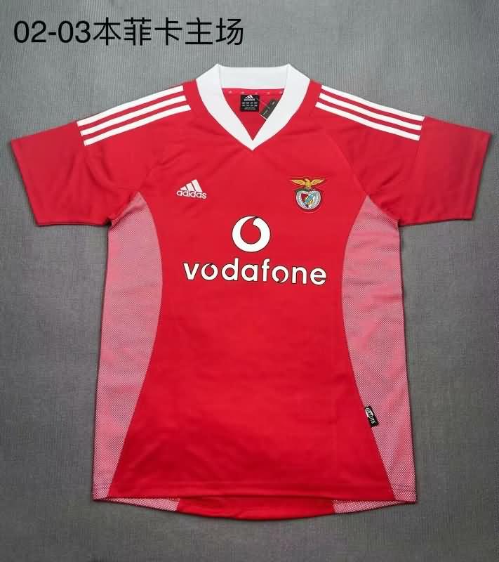 Thailand Quality(AAA) 2002/03 Benfica Home Retro Soccer Jersey