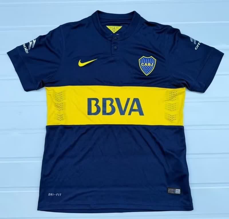 Thailand Quality(AAA) 2014/15 Boca Juniors Home Retro Soccer Jersey