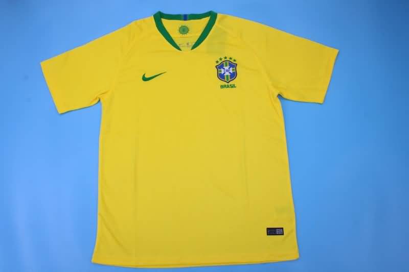 Thailand Quality(AAA) 2018 Brazil Retro Home Soccer Jersey