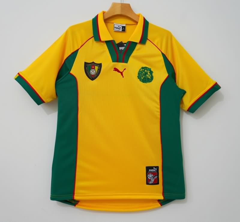Thailand Quality(AAA) 1998 Cameroon Away Retro Soccer Jersey